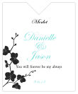 Summer Orchid Wine Wedding Label 3.25x4